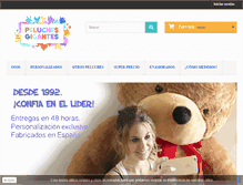 Tablet Screenshot of peluchesgigantes.com
